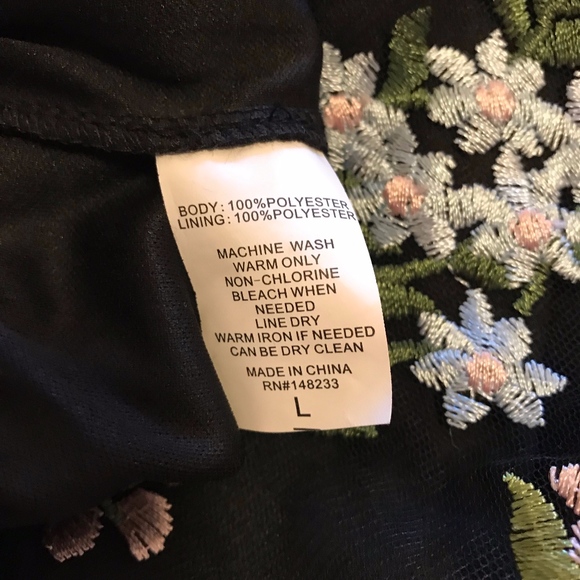 Over Kleshas embroidered black tulle dirndl skirt - Picture 5 of 5